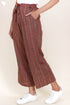 Cambric Cotton Palazzo Pants in Geometric Block Print